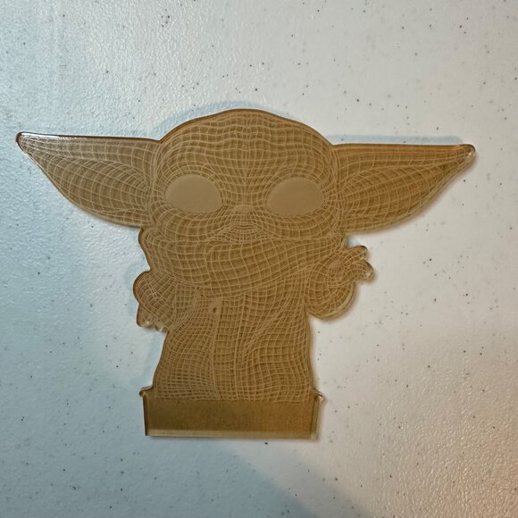 3D Illusion Star Wars Night Light With Remote Control Yoda Darth Vader Chewbacca - Picture 12 of 13